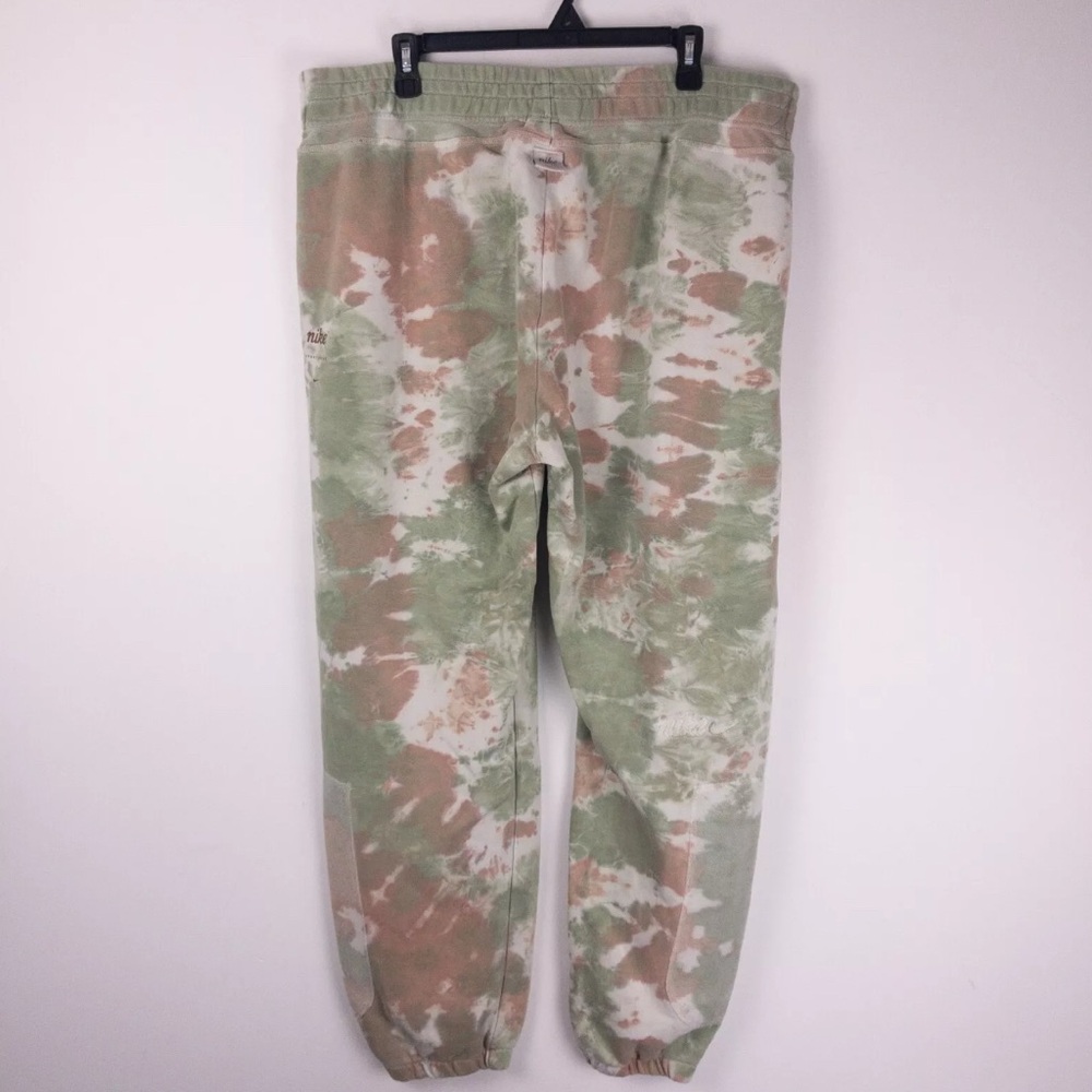Nike Sportswear Sweatpants Womens XL Green Brown Camo Tie Dye Jogger